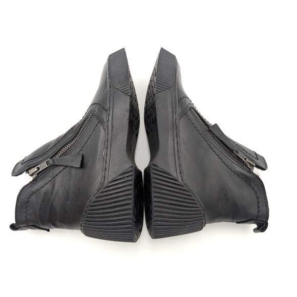 Spring Step Kelko Leather Ankle Boots Zip-Up Women's Black Size US5.5-6 EU36 - Picture 9 of 12